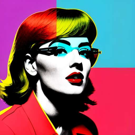 Pop art fashion portrait midjourney prompt