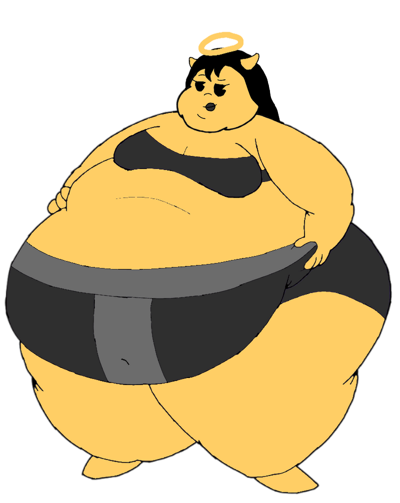 Sumo alice angel by fatgirlandboydraws on