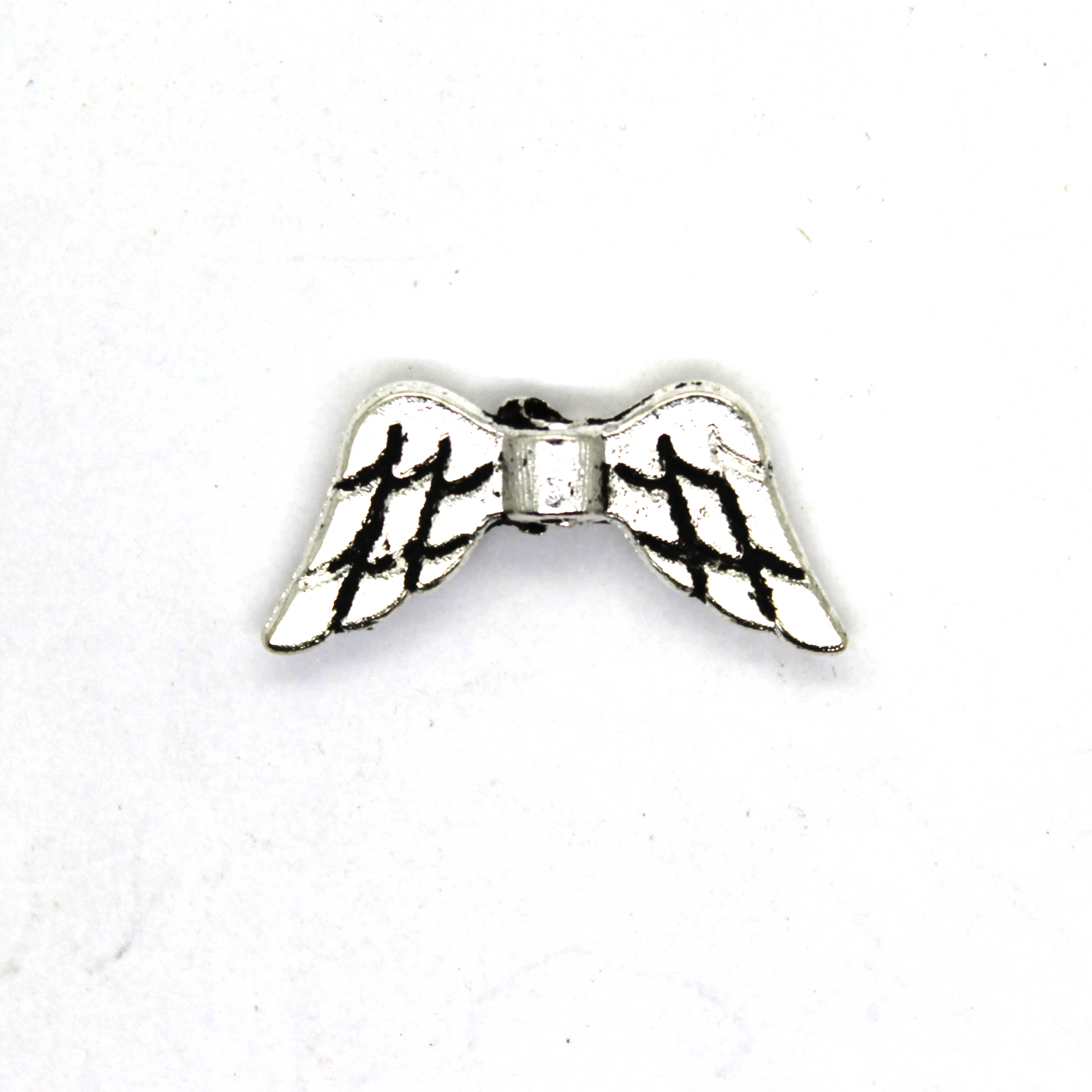 Spacers angel wing spacer silver alloy mm x mm sold per pkg