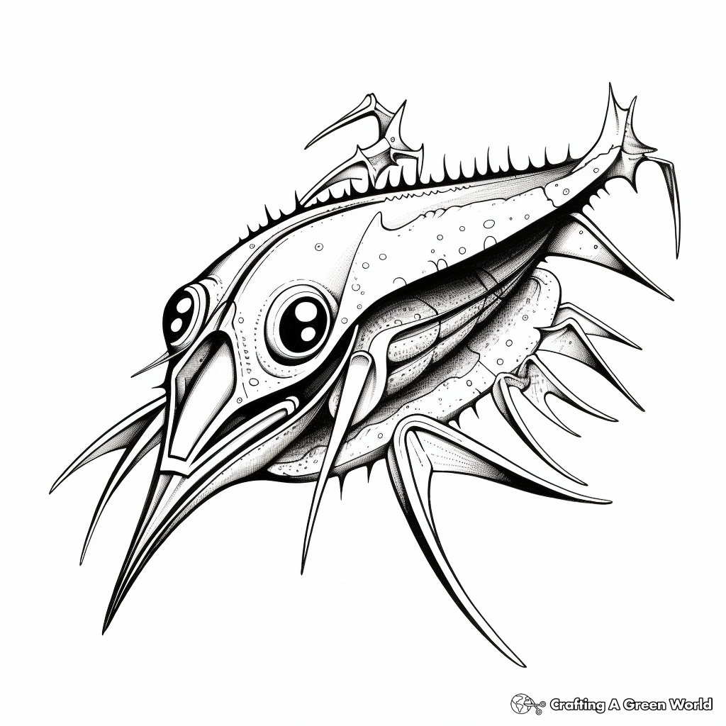 Vampire squid coloring pages