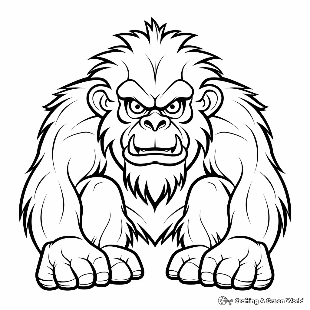 Grumpy monkey coloring pages