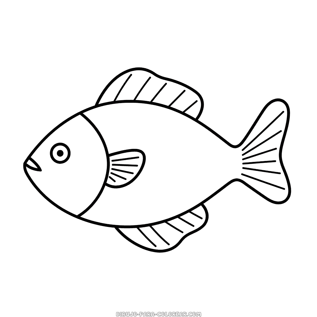 Dibujo de pez para colorear dibujo para colorear