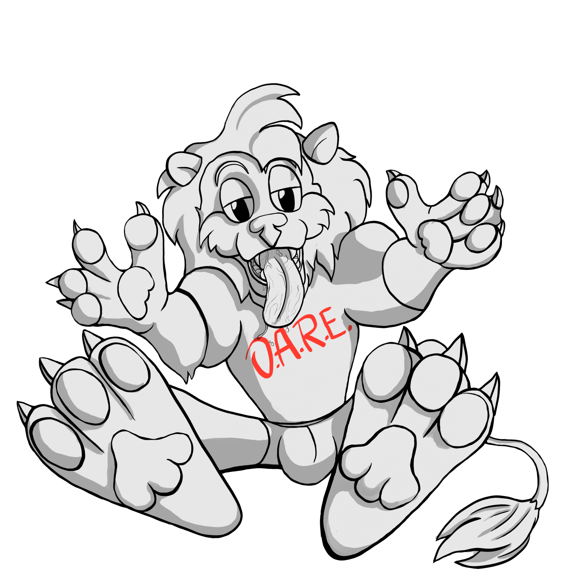 Daren lion ink undies no bg no di by fuglypug