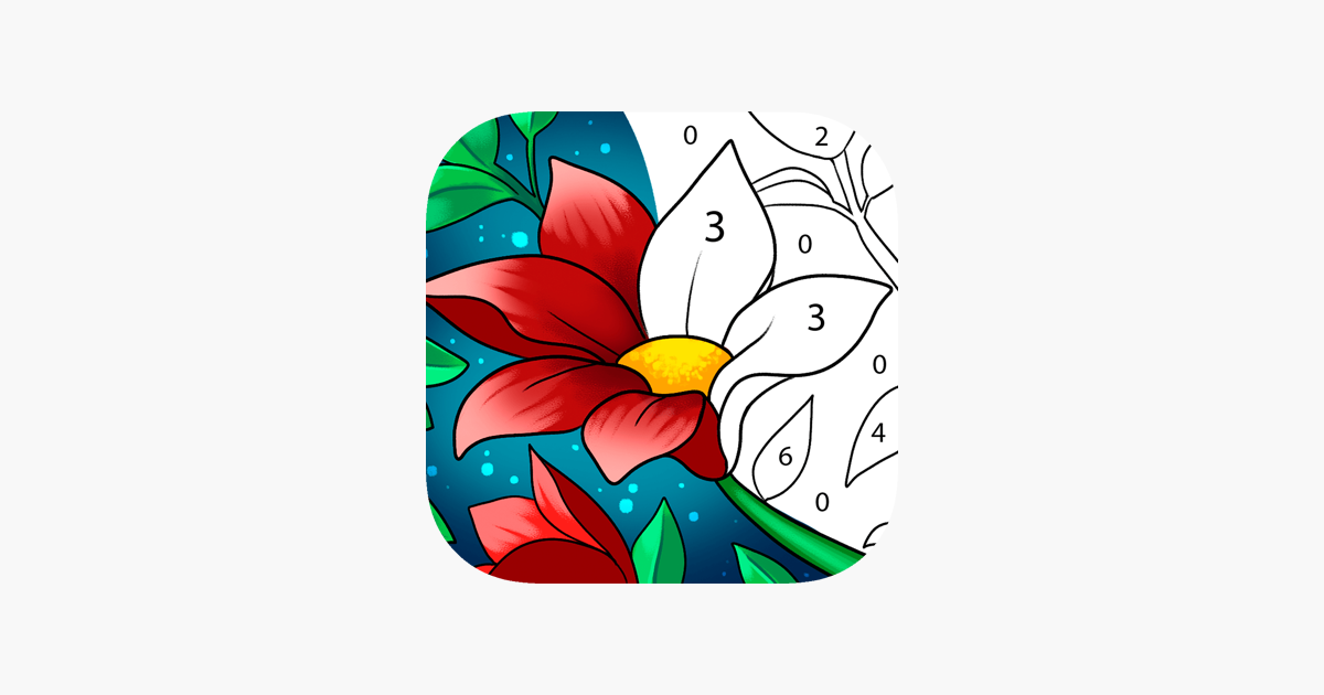 Paint by number coloring game on the app store