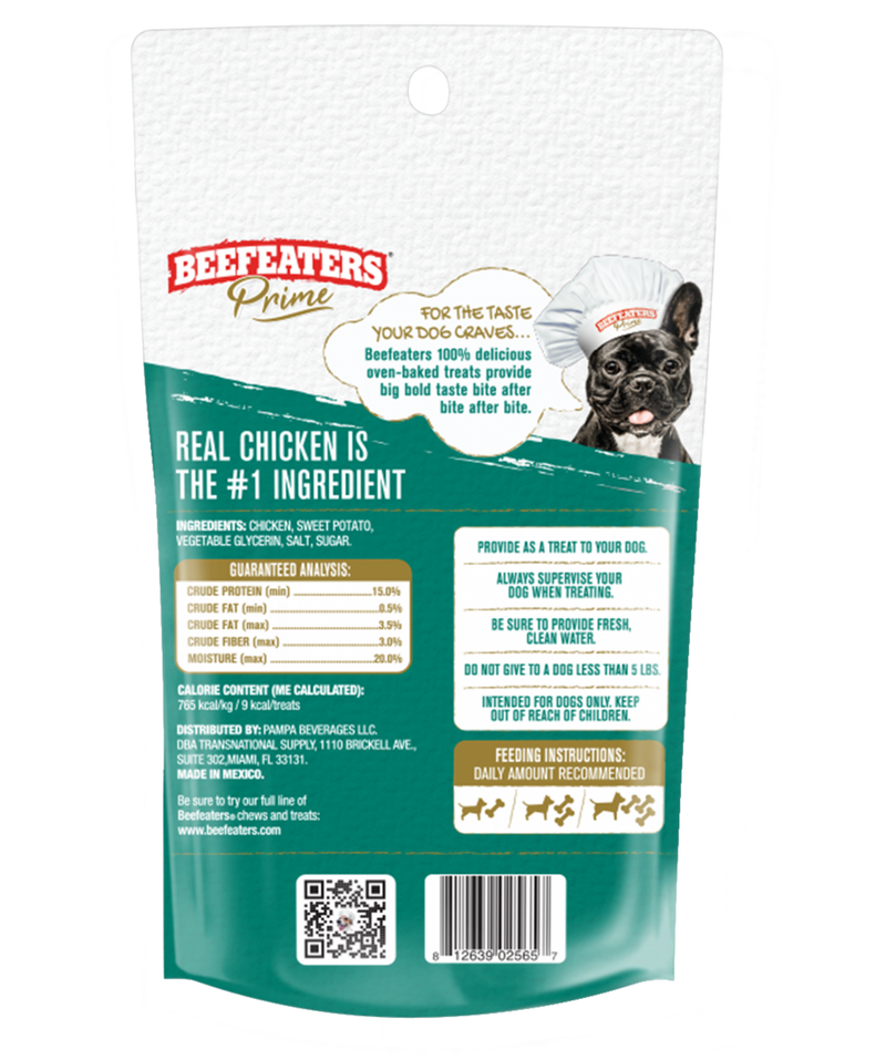 Beefeaters premio sweet potato wrapped with chicken g
