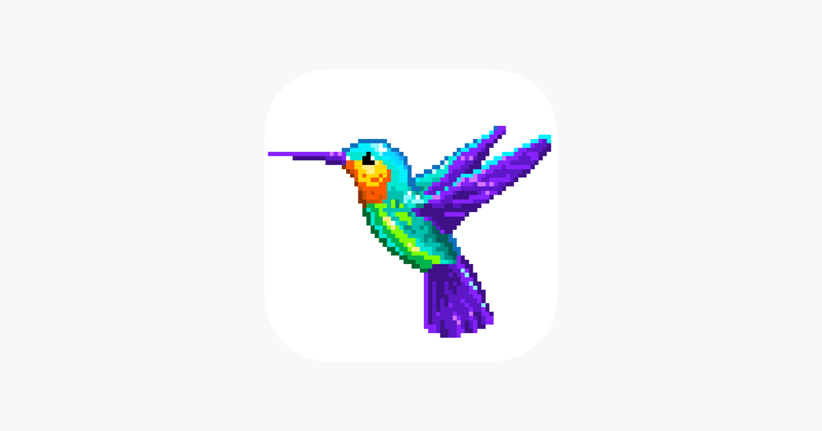 Colibri number coloring on the app store