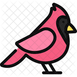Cardinal bird icons