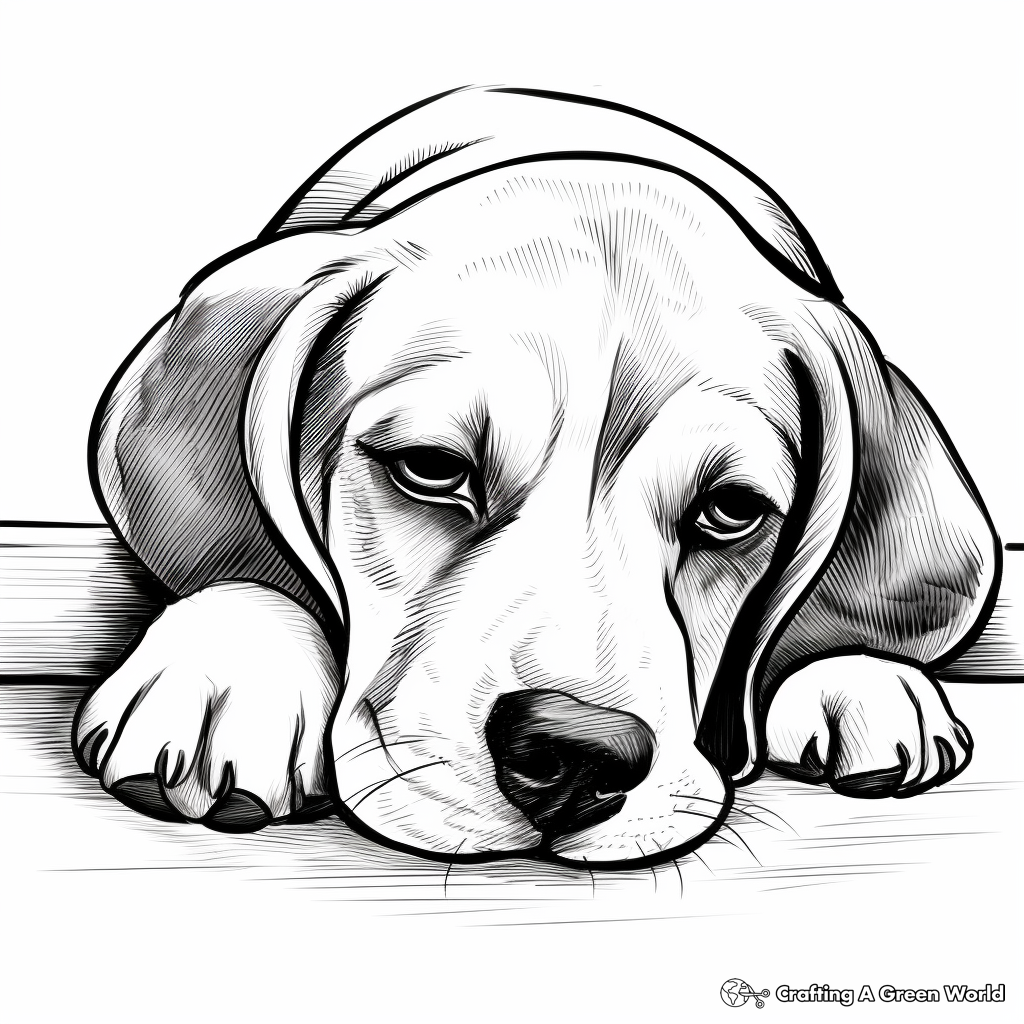 Puppy face coloring pages