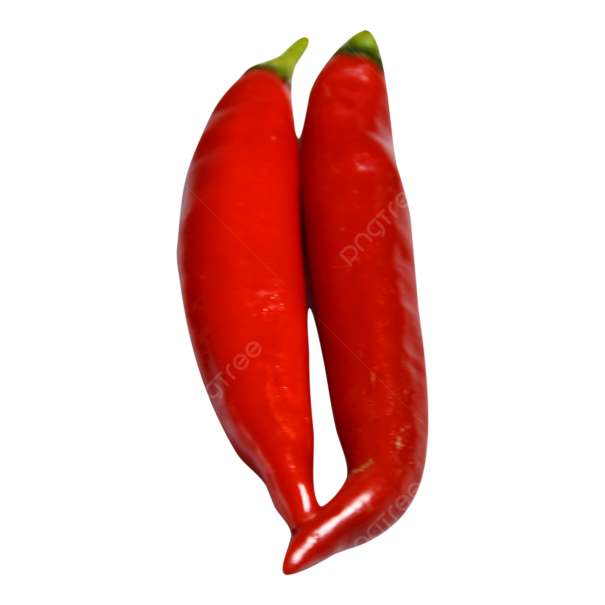 A pair of fresh ripe flaming red millet spicy a pair fresh mature png transparent image and clipart for free download