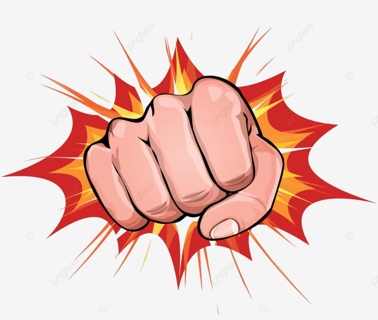 Power fist clipart transparent background power fist on blasting background symbol illustration a png image for free download