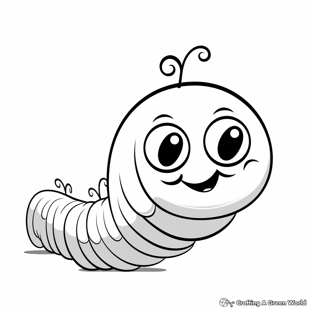Monarch caterpillar coloring pages