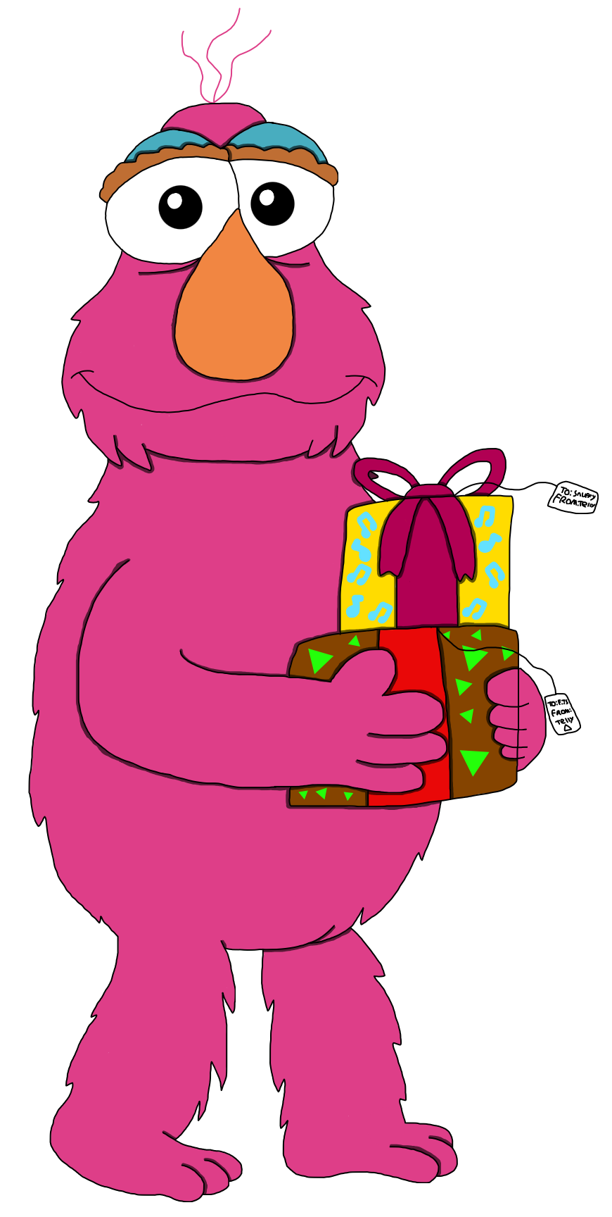 Telly the holiday monster by cecfan on