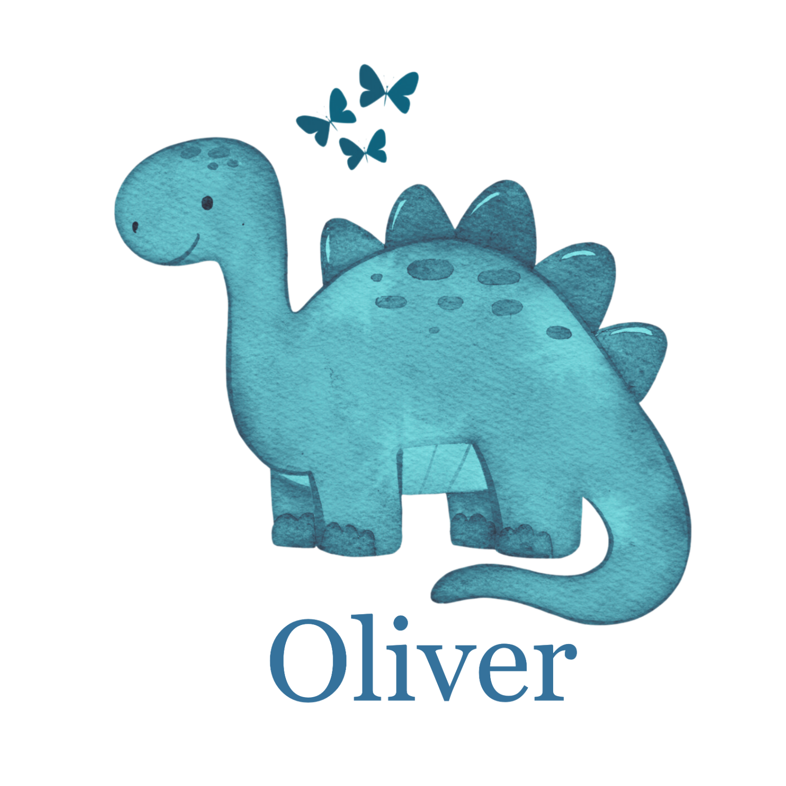 Personalized kids dinosaur apron