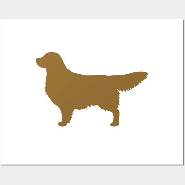 Golden retriever silhouette