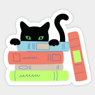 Peeking cat stickers for sale