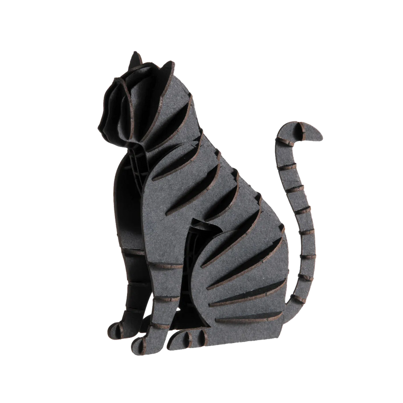 D papiermoll katze schwarz â blaupause