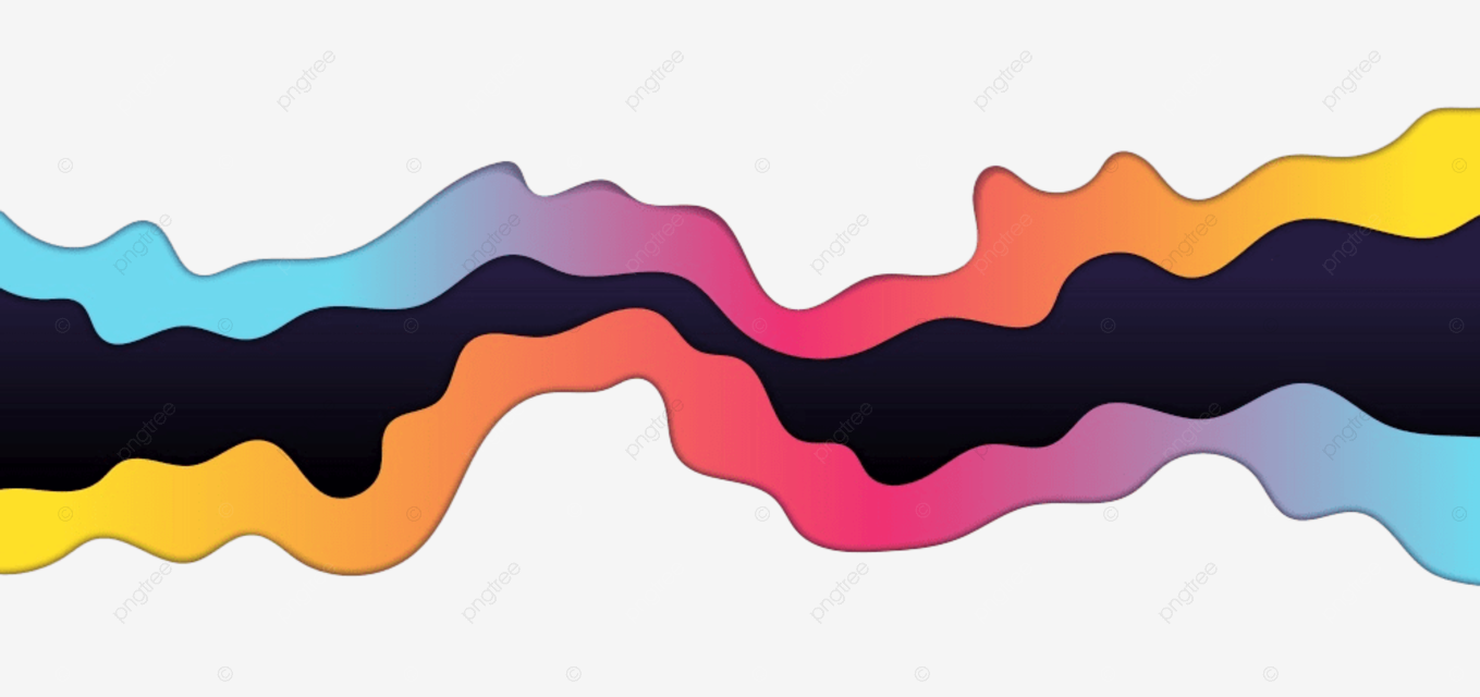 Color wave clipart vector abstract colorful wave layer on white background paper art style illustration realistic texture png image for free download