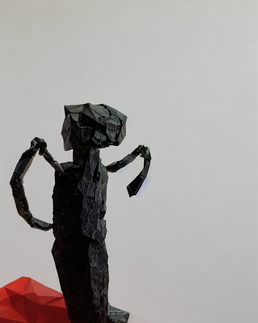 Low poly wrist monster
