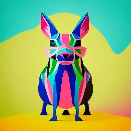 Custom midjourney paper art animal illustrations for sale â