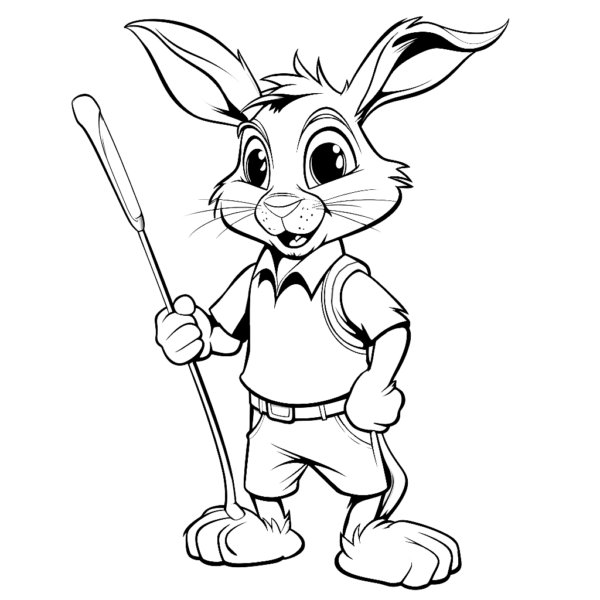 Laufenr hase ausmalbild
