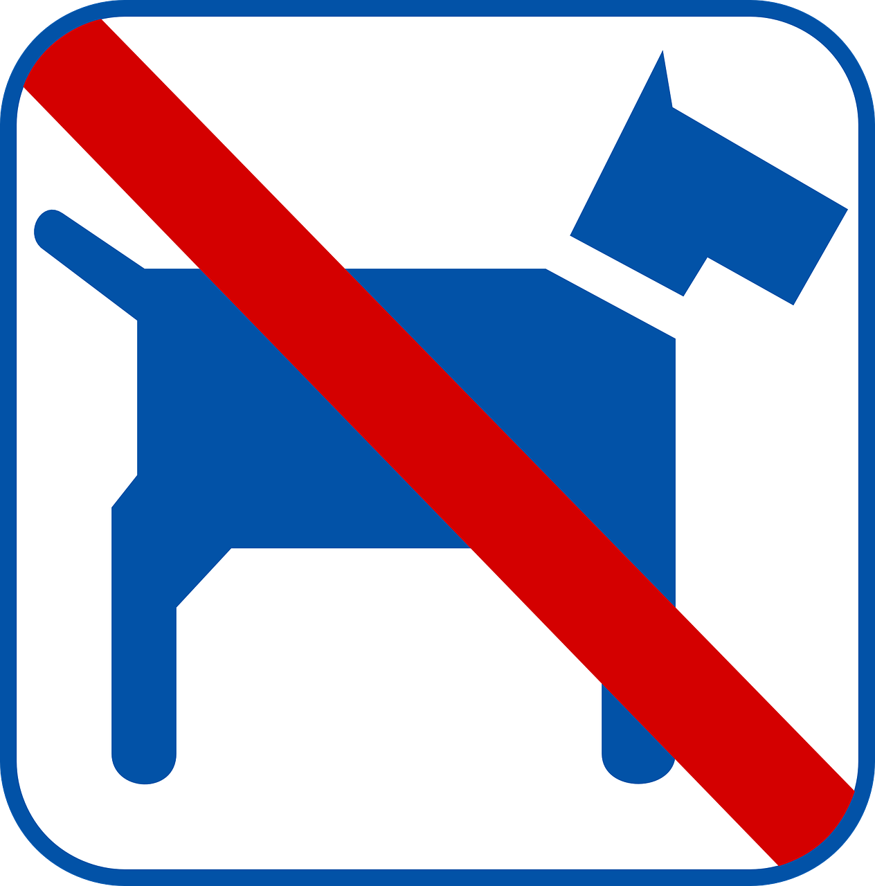 Download dog sign no pets royalty