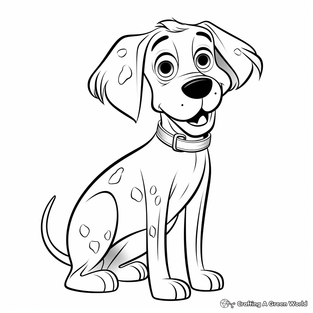 Dalmatian coloring pages