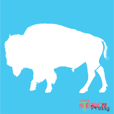 Buffalo stencil american bison airbrush stencils for painting on walls wood tile