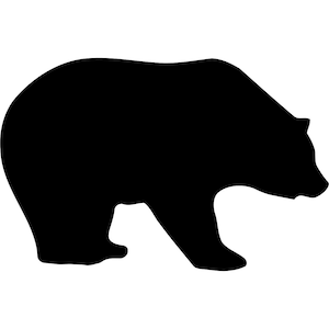 Brown bear clipart brown bear digital download brown bear illustration print woodland bear png jpg