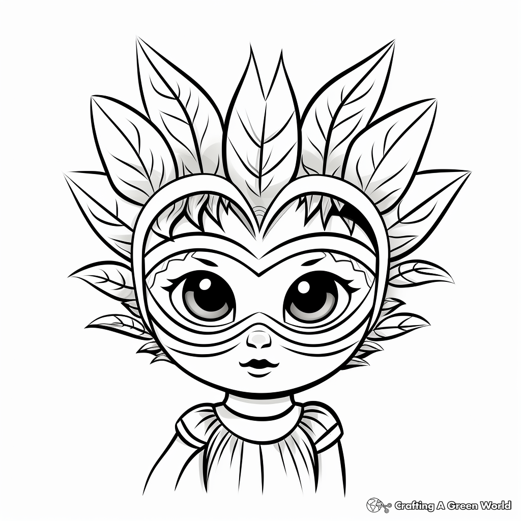 Masquerade coloring pages