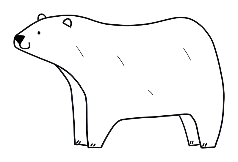 Polar bear outline images free photos png stickers wallpapers backgrounds