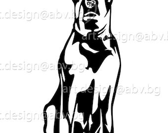 Vector dog front pig dog body ai png pdf eps svg dxf jpg download digital image australian dog bull arab