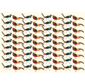 Fabulous pheasant wrapping paper dog dome