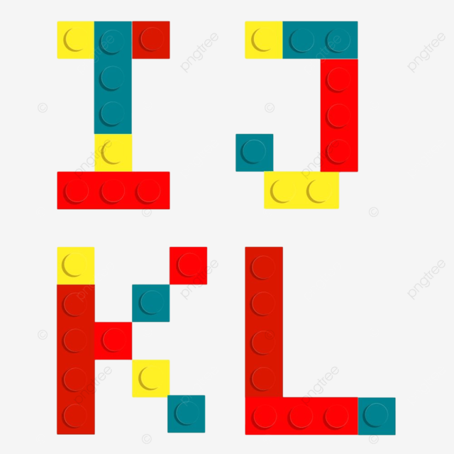 Conjunto de alfabeto hecho de bloqu de ladrillos de construcciãn de juguete aislado aislado en blanco png pedazo ladrillo juguete png y vector para dcargar gratis