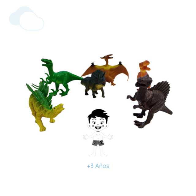 Set dinosaurios muãecos piezas dino word