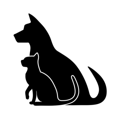 Cojãn decorativo silueta de los animal domãsticos