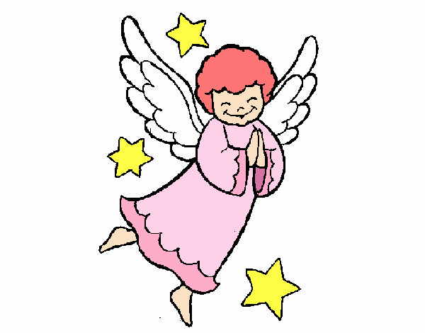 Disegno angioletto colorato da utente non registrato il di dicembre del