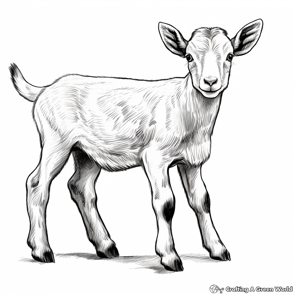 Goat coloring pages