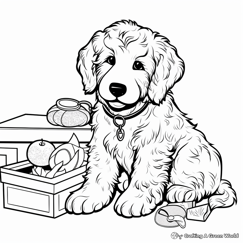 Golden doodle coloring pages