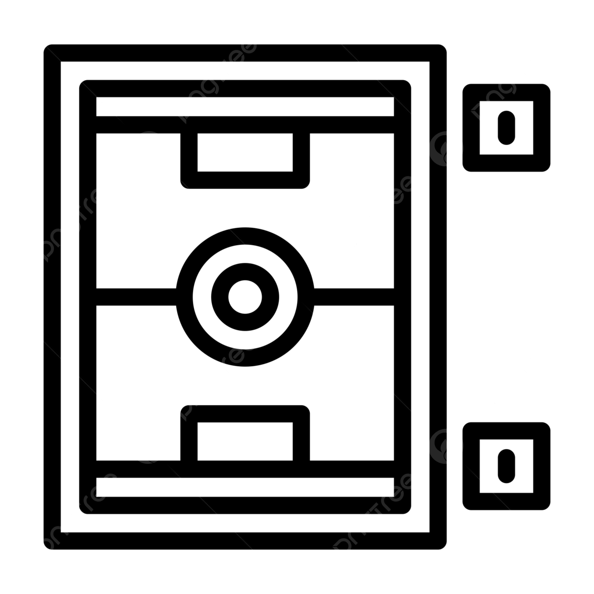 Air hockey line icon vector air hockey icon hockey air png and vector with transparent background for free download