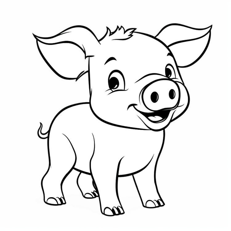 Schweine ausmalbilr kostenlos herunterlan