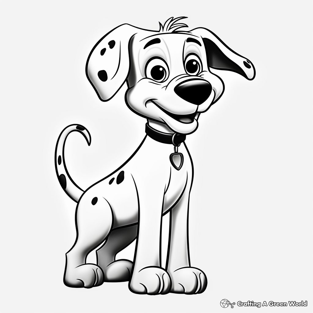 Dalmatian coloring pages