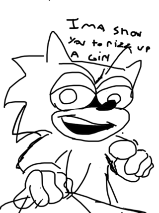 Sonic with rizz