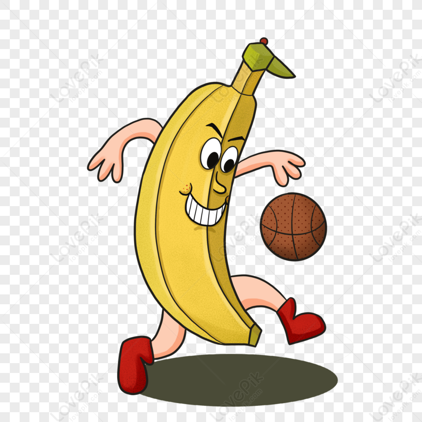Mr banana playing basketballtailchildhoodtale png image and clipart image for free download