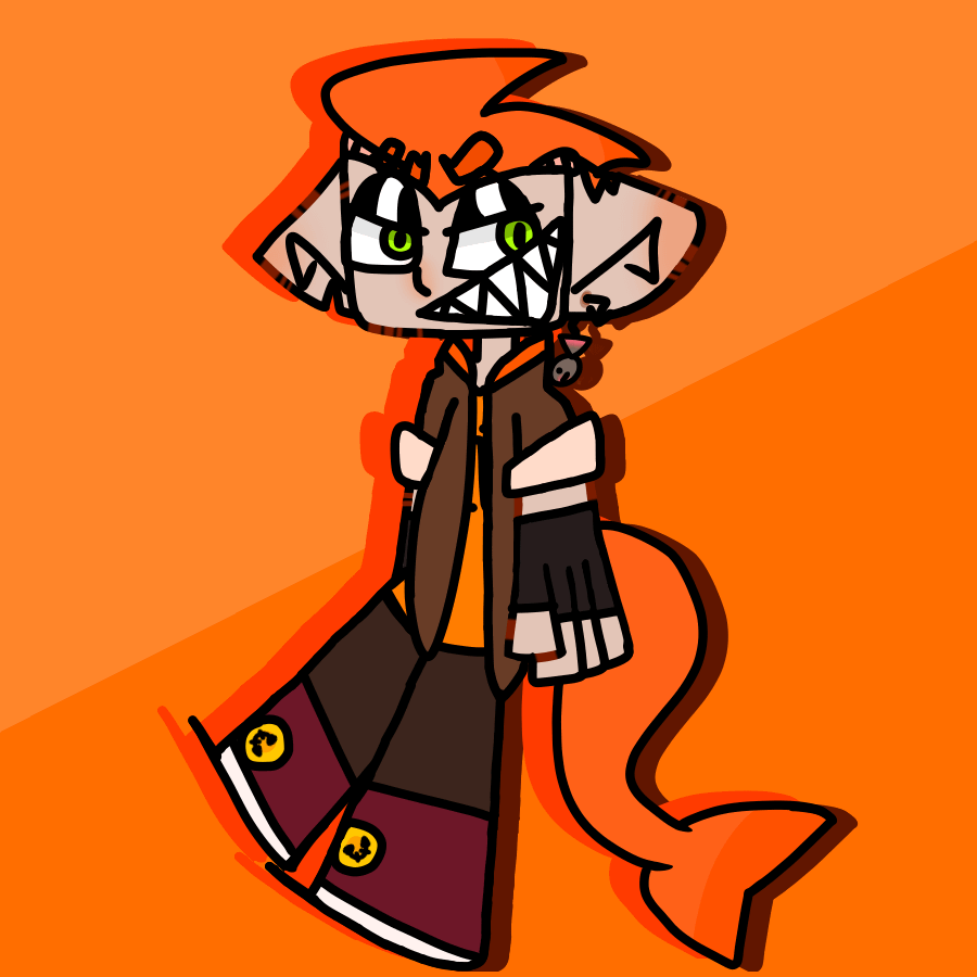 Drew an old salmonling idol oc i have because if you cant tell im very excited that one or two members of c