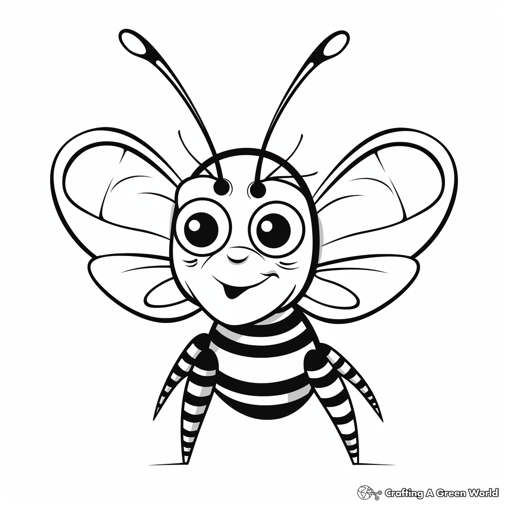 Hawk moth coloring pages