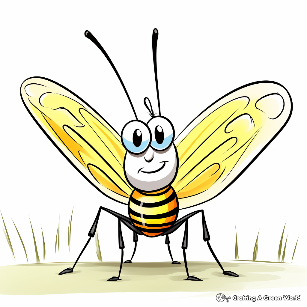 Grasshopper coloring pages