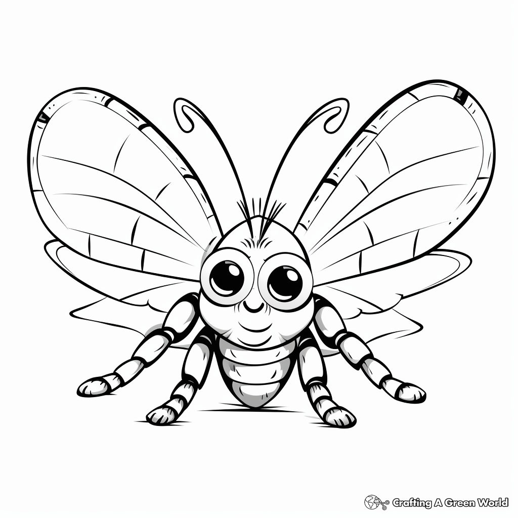 Hawk moth coloring pages