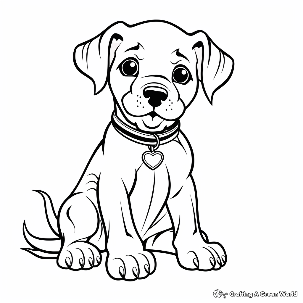 American bulldog coloring pages