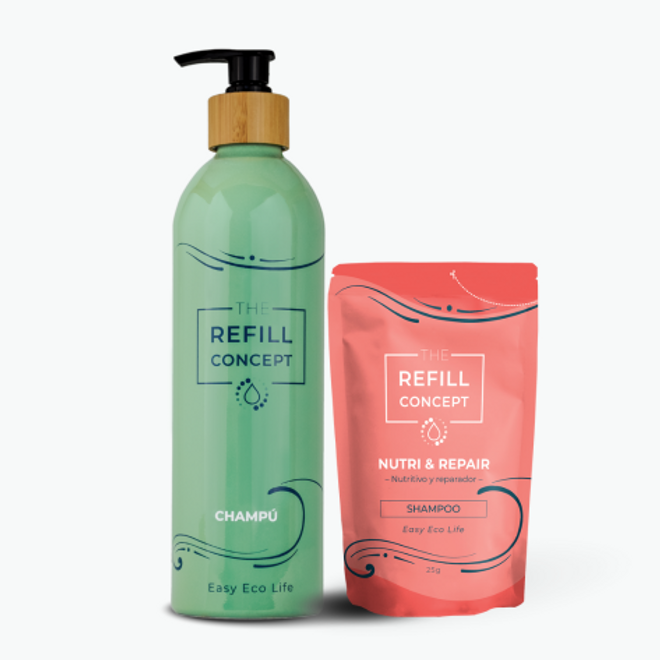 Champãº natural nutritivo y reparador the refill concept