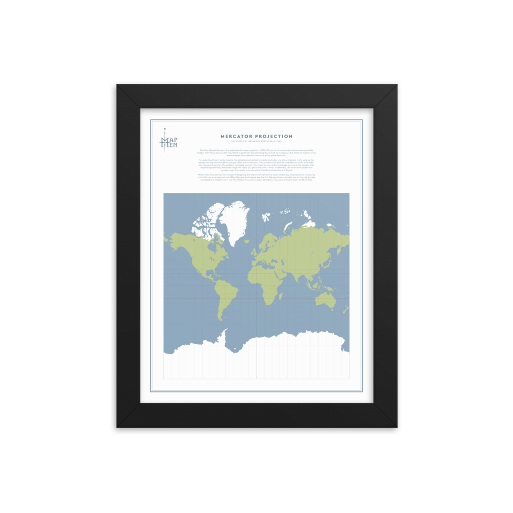 Map men framed map